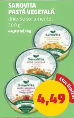 Penny Sanovita pastă vegetală Ofertă