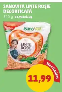Penny Sanovita linte rosie decorticată Ofertă