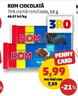Penny Rom ciocolată Ofertă