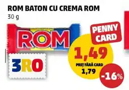 Penny Rom baton cu crema rom Ofertă