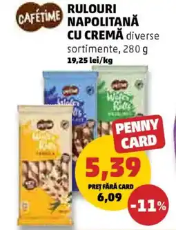 Penny Rulouri napolitană cu crema Ofertă
