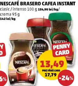 Penny Nescafé brasero cafea instant clasic / intenso Ofertă