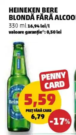 Penny Heineken bere blondă fără alcool Ofertă