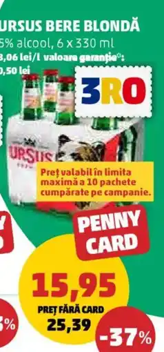 Penny Ursus bere blondă Ofertă