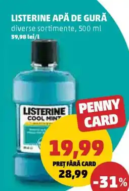 Penny Listerine apă de gură Ofertă