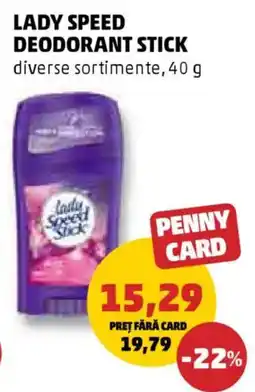 Penny Lady speed deodorant stick Ofertă