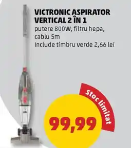 Penny Victronic aspirator vertical 2 în 1 Ofertă