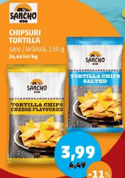 Penny Chipsuri tortilla sare/brânză Ofertă