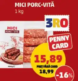Penny Mici porc-vită Ofertă