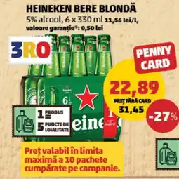 Penny Heineken bere blondă Ofertă