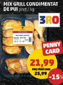 Penny Mix grill condimentat de pui Ofertă
