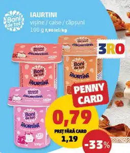 Penny Iaurtini visine/caise / căpşuni Ofertă