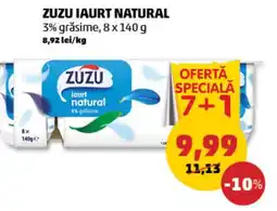 Penny Zuzu iaurt natural 3% grăsime Ofertă