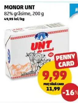 Penny Monor unt 82% grăsime Ofertă