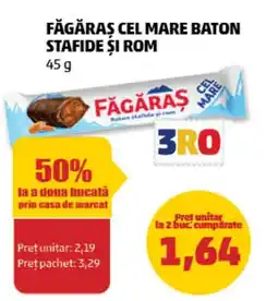Penny Făgăraş cel mare baton stafide și rom Ofertă