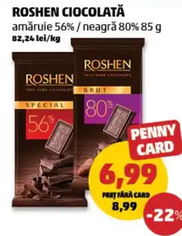 Penny Roshen ciocolată amăruie 56% / neagră 80% Ofertă