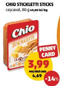 Penny Chio stickletti sticks cascaval Ofertă
