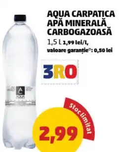 Penny Aqua carpatica apă minerală carbogazoasă Ofertă
