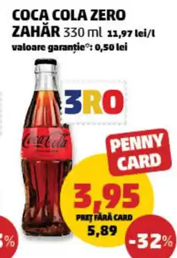 Penny Coca cola zero zahăr Ofertă