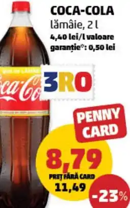Penny Coca-cola lămâie Ofertă