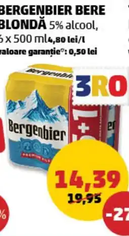 Penny Bergenbier bere blonda 5% alcool Ofertă