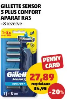 Penny Gillette sensor 3 plus comfort aparat ras Ofertă