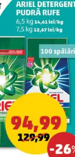 Penny Ariel detergent pudră rufe Ofertă