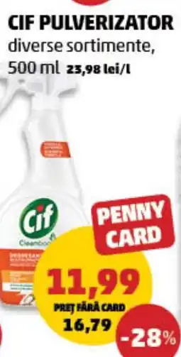 Penny Cif pulverizator Ofertă