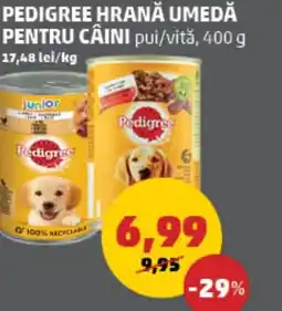 Penny Pedigree hrana umedă pentru câini pui/vită Ofertă