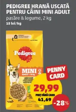 Penny Pedigree hrană uscată pentru câini mini adult Ofertă