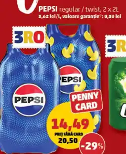 Penny Pepsi regular/twist Ofertă