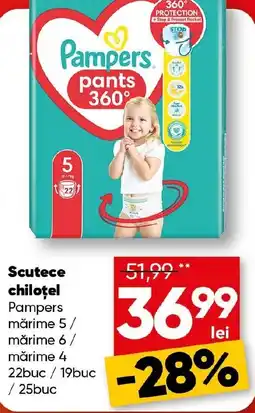 PROFI Scutece chiloţel Pampers Ofertă