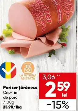 PROFI Parizer ţărănesc Cris-Tim de porc Ofertă