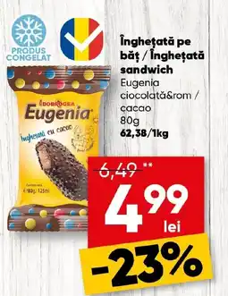 PROFI Îngheţată pe băţ /îngheţată sandwich Eugenia Ofertă