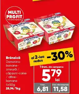 PROFI Brânzică Danonino banane- zmeură / căpşuni-caise Ofertă