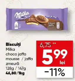 PROFI Biscuiți Milka choco jaffa mousse / jaffa zmeură Ofertă
