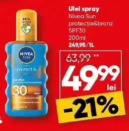 PROFI Ulei spray Nivea Sun protecție&bronz SPF30 Ofertă