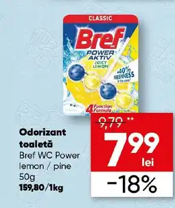 PROFI Odorizant toaletă Bref WC Power lemon/pine Ofertă
