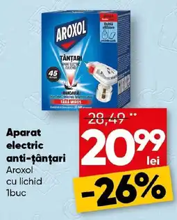 PROFI Aparat electric anti-ţânţari Aroxol cu lichid Ofertă