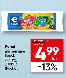 PROFI Pungi alimentare Epack Ofertă