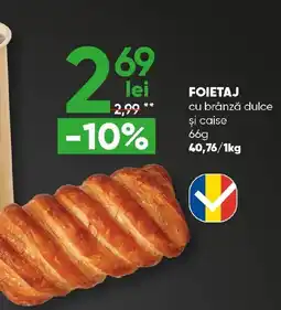 PROFI Foietaj cu brânză dulce şi caise Ofertă