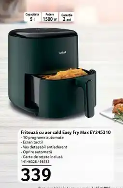 Selgros Friteuză cu aer cald Easy Fry Max EY245310 Ofertă