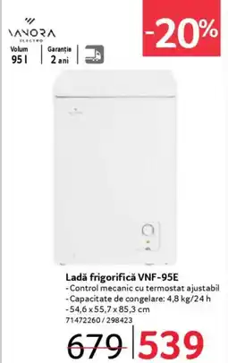 Selgros Ladǎ frigorifică VNF-95E Ofertă