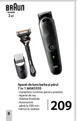 Selgros BRAUN Aparat de tuns barba și părul 7 în 1 MGK5355 Ofertă