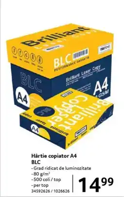 Selgros Hârtie copiator A4 BLC Ofertă