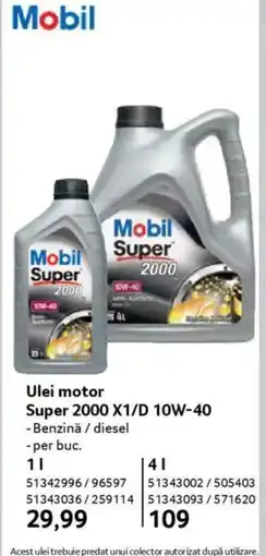 Selgros Ulei motor Super 2000 X1/D 10W-40 Ofertă