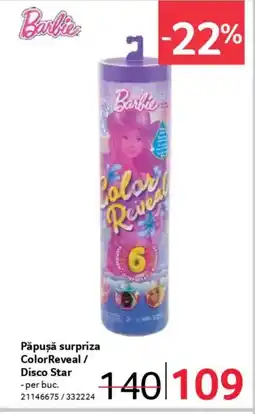 Selgros Barbie Păpuşă surpriza ColorReveal/ Disco Star Ofertă