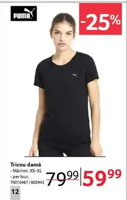 Selgros PUMA Tricou damă Ofertă