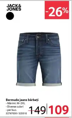 Selgros JACK& JONES Bermude jeans bărbați Ofertă