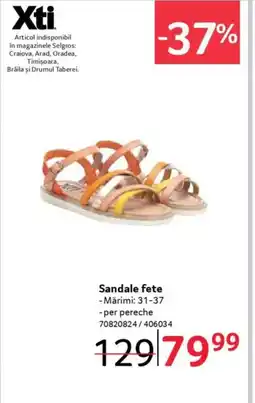 Selgros XTI Sandale fete Ofertă